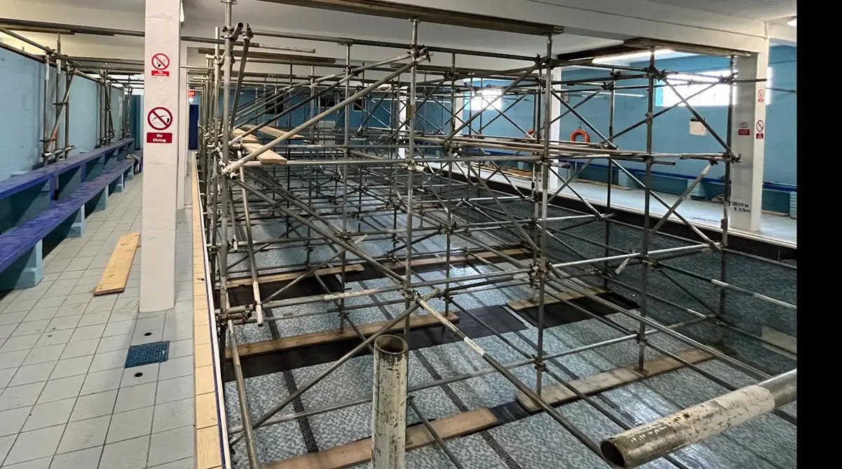 Commercial scaffolding project in Cambridgeshire